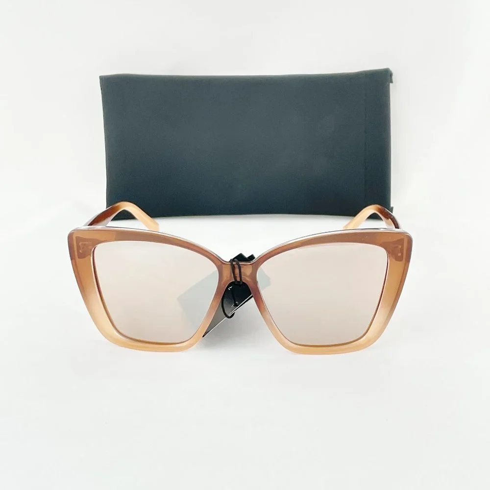 Kendall & Kylie Brown Tan Butterfly Sunglasses